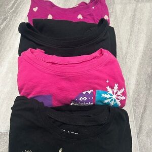 Jumping Beans Black and Pink long Sleeve Tees